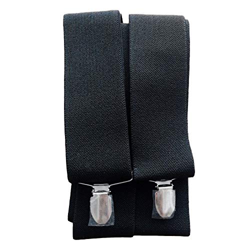 Anyasen Tirantes para Pantalones Hombre Tirantes para Hombre en Forma de X Tirantes Hombre Elásticos Ajustables Tirantes para Pantalones Hombre, con Clips Fuerte, ancho 5 cm, largo 120 cm