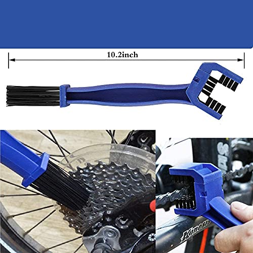 Anyingkai 10 Pcs Kit de Cepillos Para Bicicleta,Kit Limpieza Bicicleta Mtb,Kit limpieza Bicicleta Carretera,Cepillo Limpiador de Cadena de Bicicleta,Cepillo de limpieza para bicicleta