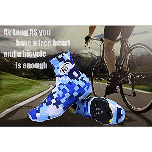 AOKUO Cubiertas de Zapatos de Ciclismo, Zapatos de Bicicleta por Carretera, Altamente estirado, Ciclismo con Cubiertas de Zapatos con Cremallera para Ciclismo MTB Bicicleta Unisex (Color : XL)