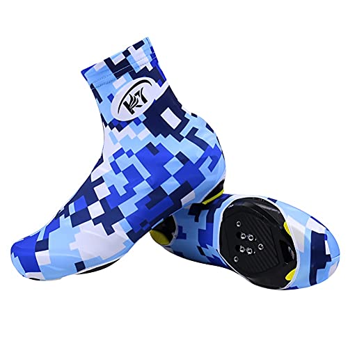 AOKUO Cubiertas de Zapatos de Ciclismo, Zapatos de Bicicleta por Carretera, Altamente estirado, Ciclismo con Cubiertas de Zapatos con Cremallera para Ciclismo MTB Bicicleta Unisex (Color : XL)