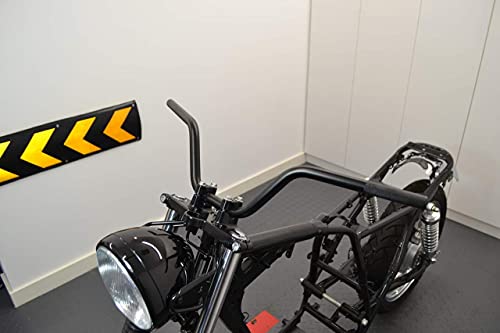 Ape Moto Manillar - 22mm (7/8") Para Codificadores, Brat Motos & Street Motos - Aleación Negra