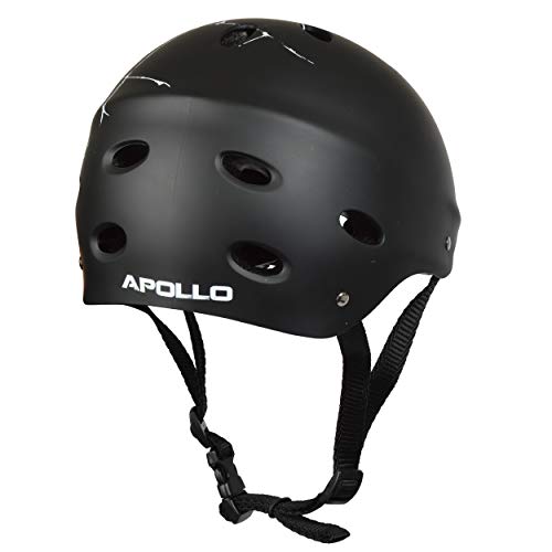 Apollo Casco para Skate/Bicicleta de la Marca Casco Ajustable para Skate, Scooter, BMX, con botón Giratorio Adecuado para niños y adultes, Disponible en Diversos tamaños y Colores…