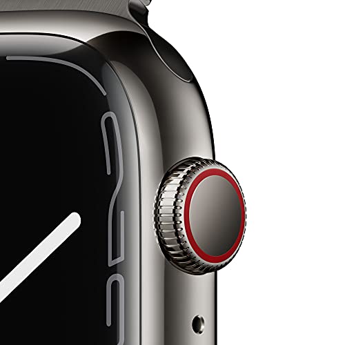 Apple Watch Series 7 (GPS + Cellular) - Caja de Acero Inoxidable en Grafito de 45 mm - Pulsera Milanese Loop en Grafito
