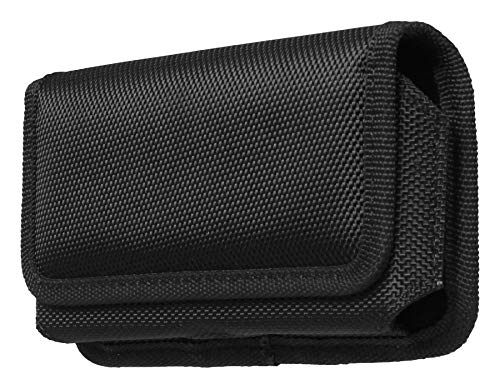 AQ Mobile Funda Cinturón Horizontal para Móviles y Smartphones, Talla XL (para 6,5" Smartphone) Textil, Pinza de cinturón, Cierre magnético