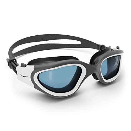 AqtivAqua DX Gafas Natacion Hombre Niño Mujer Niña (Blanco, Sombra)