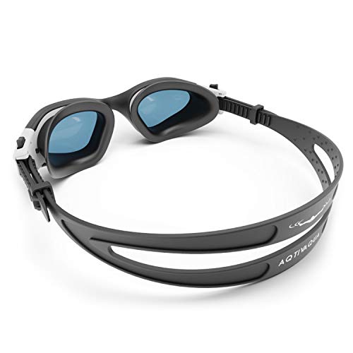 AqtivAqua DX Gafas Natacion Hombre Niño Mujer Niña (Blanco, Sombra)