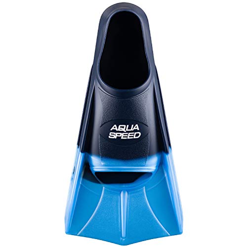 Aqua Speed Fusion Aletas largas de natación para Adultos y niños + ULTRAPOWER #Swim | Azul/Azul claro/02 | Tamaño: 45/46