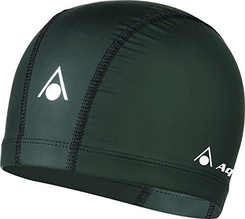 Aqua Sphere Aqua Speed Gorro de natación, Unisex, Negro-Negro