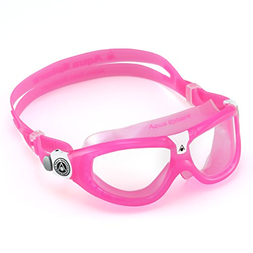 Aqua Sphere Kid's Seal 2 - Gafas de natación regulares, color rosa y transparente, talla única