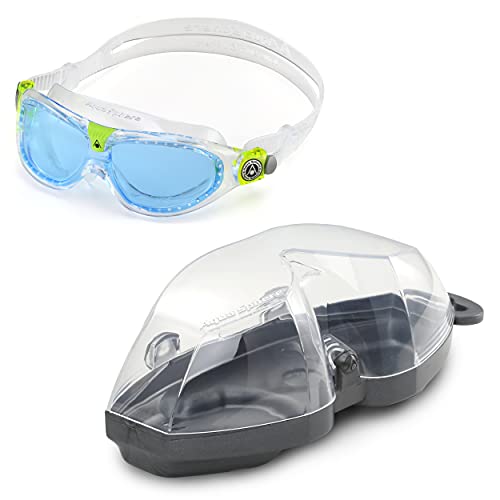 Aqua Sphere Kid's Seal 2 gafas de natación regulares, lente transparente/azul, talla única