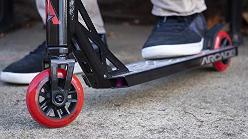 Arcade Patinete Pro Scooters Freestyle - Patinetes Freestyle - Stunt Scooter - Patinetes de Acrobacias (Black Red/Negro Rojo)