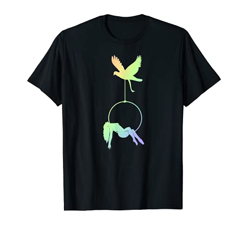 Arcoíris aéreo camisa de aro, traje de práctica de arte aéreo Camiseta