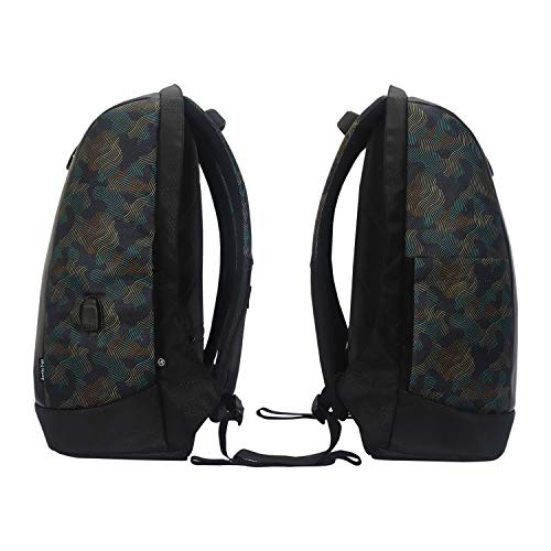 Arctic Fox Mochila antirrobo Slope con puerto de carga USB Mochila para portátil de 15 pulgadas (Camo Negro)