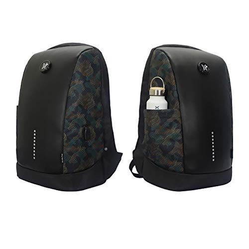 Arctic Fox Mochila antirrobo Slope con puerto de carga USB Mochila para portátil de 15 pulgadas (Camo Negro)