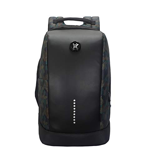 Arctic Fox Mochila antirrobo Slope con puerto de carga USB Mochila para portátil de 15 pulgadas (Camo Negro)