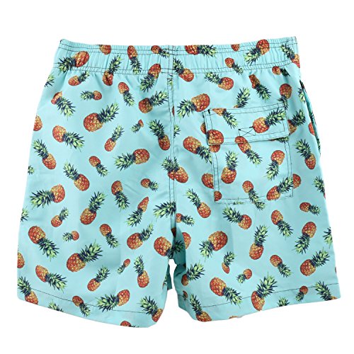 Arcweg Bañador Hombre Chico Playa Poliéster Pantalon Corto Hombre Deporte Secado Rápido Bañadores Natacion Ligero Moda Shorts Piña L(EU)