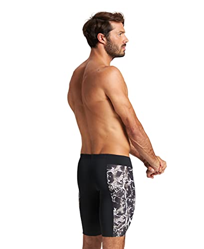 ARENA Bañador Jammer Hombre Earth Texture, Black/Black Multi, L (004653)