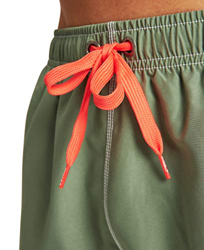 ARENA Bañador para Hombre Fundamentals Solid Boxer (Secado rápido, cordón, Material Suave), Army Floreale, XXL