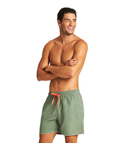 ARENA Bañador para Hombre Fundamentals Solid Boxer (Secado rápido, cordón, Material Suave), Army Floreale, XXL