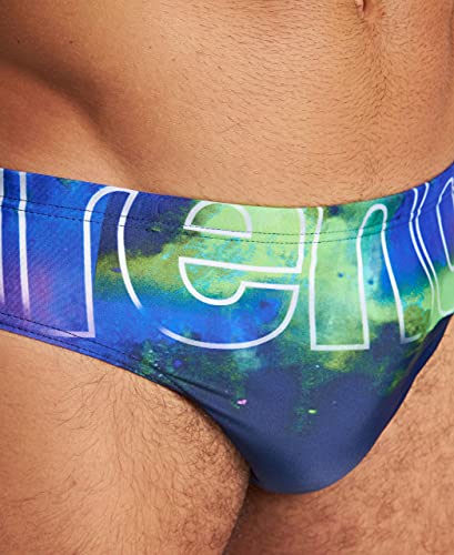 ARENA Bañador Slip Hombre Cosmic, Navy-Multi, M