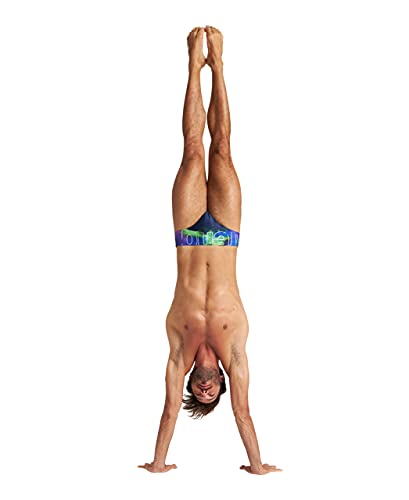 ARENA Bañador Slip Hombre Cosmic, Navy-Multi, M