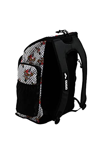 ARENA Bolsa Team Backpack 45 Allover Mochila, Adultos Unisex, Crazy Tattoos (Multicolor), Talla Única