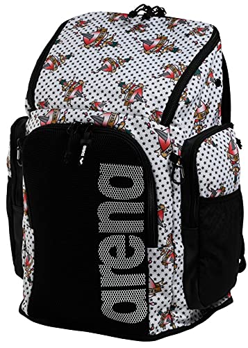 ARENA Bolsa Team Backpack 45 Allover Mochila, Adultos Unisex, Crazy Tattoos (Multicolor), Talla Única