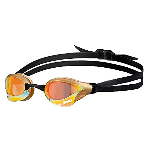 ARENA Cobra Core Swipe Mirror Gafas de natación, Unisex-Adult, Yellow Copper-Gold, Talla única