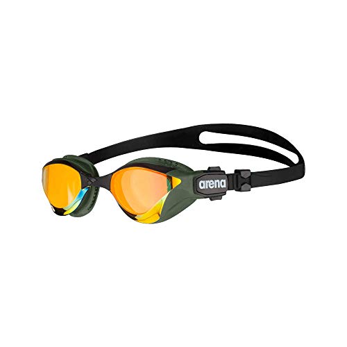 ARENA Gafas Cobra Tri Swipe Mirror Natación, Unisex Adulto, Yellow Copper, Talla Única