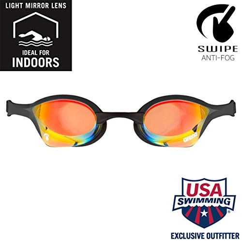 ARENA Gafas Cobra Ultra Swipe Mirror Natación, Unisex niños, Yellow Copper, Talla Única