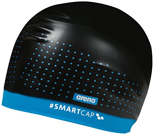 Arena Gorro de natación Unisex Smartcap Training, Mujeres, Black/Turquoise, M