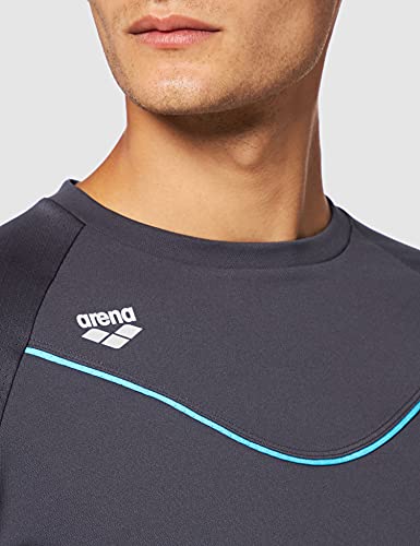 ARENA Gym - Camiseta Deportiva de Manga Larga para Hombre, Hombre, 001570, Asphalt-Asphalt, Medium