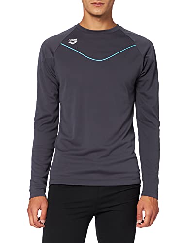 ARENA Gym - Camiseta Deportiva de Manga Larga para Hombre, Hombre, 001570, Asphalt-Asphalt, Medium