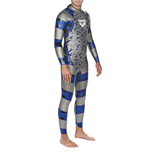 ARENA Herren Triathlon Neoprenanzug SAMS Carbon Traje de Neopreno, Hombre, Plateado y Negro, Medium