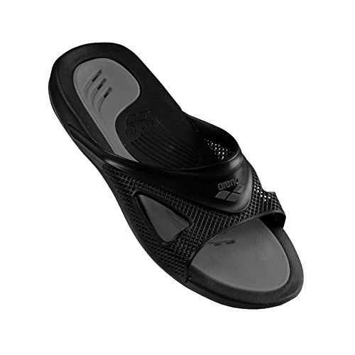 Arena – Hydrofit Box Chanclas para piscina unisex – Adulto, Unisex adulto, 80707_50_42, Nero Black Black Anthracite, 42 EU