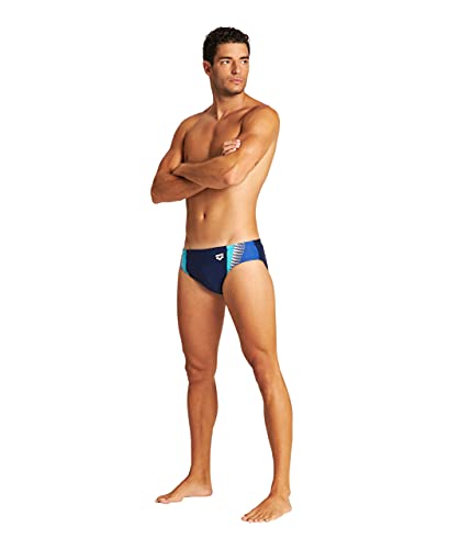 Arena M Threefold Brief, Bañador Hombre, Azul (Navy/Royal/Martinica), 85