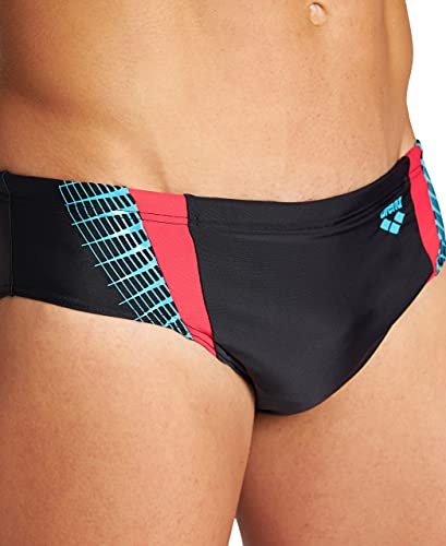 Arena M Threefold Brief, Bañador Hombre, Negro (Black/Black/Anguria), 90