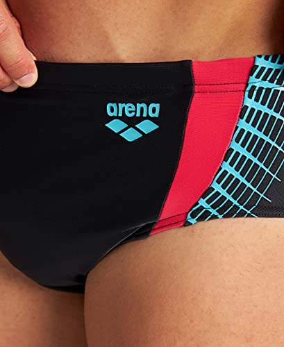 Arena M Threefold Brief, Bañador Hombre, Negro (Black/Black/Anguria), 90