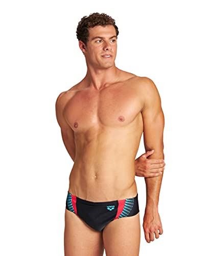 Arena M Threefold Brief, Bañador Hombre, Negro (Black/Black/Anguria), 90