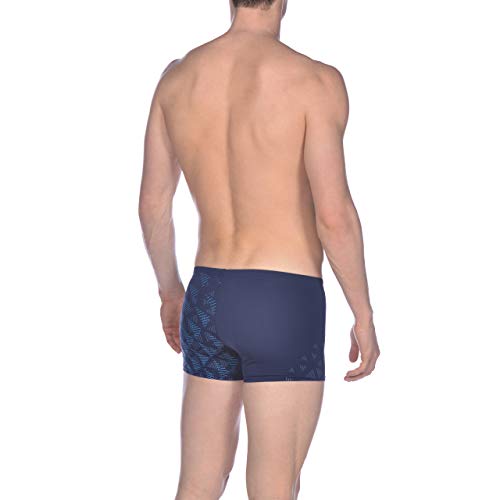 Arena M Vision Short Bañador Corto Hombre One Tunnel, Navy-Turquoise, 80