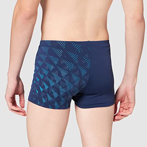 Arena M Vision Short Bañador Corto Hombre One Tunnel, Navy-Turquoise, 80