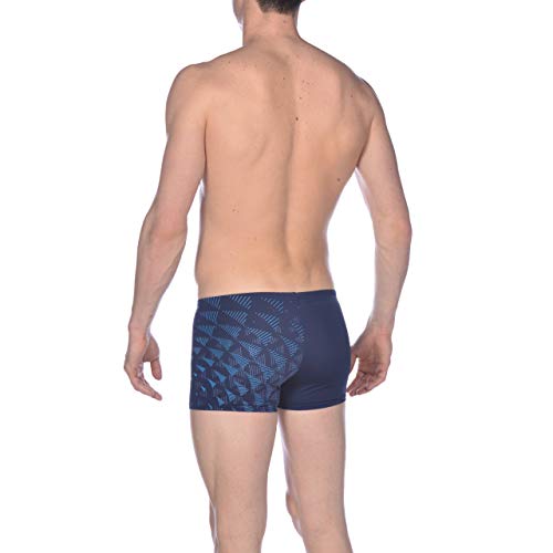 Arena M Vision Short Bañador Corto Hombre One Tunnel, Navy-Turquoise, 80