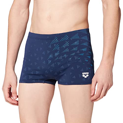 Arena M Vision Short Bañador Corto Hombre One Tunnel, Navy-Turquoise, 80