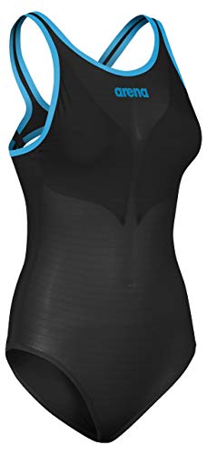 Arena Powerskin Carbon Duo Top Racing - Bañador de una pieza - 002757-532-32, Powerskin Carbon Duo Top Racing Bañador, 32, Negro y turquesa.