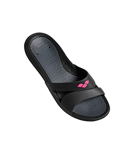 Arena Sandalias Pool Nina Dark Grey/Black, Chanclas Mujer, 38 EU