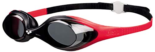 Arena Spider Jr Gafas de Natación, Unisex niños, Rojo/Negro (Smoke), Universal