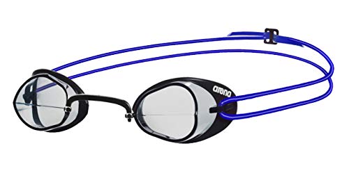 ARENA Swedix Gafas de Natación, Unisex Adulto, Transparente/Azul, Universal + Classic Gorro De Natación, Unisex Adulto, Negro (Black/Silver), Talla Única