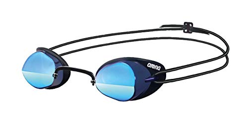 Arena Swedix Mirror Gafas de Natación, Unisex Adulto, Negro/Azul (Smoke), Universal