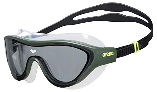 Arena The One Mask Goggles, Adultos Unisex, Verde Oscuro y Negro, TU