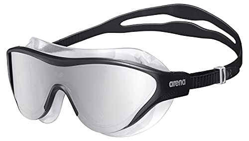 ARENA The One Mask Mirror Gafas, Unisex-Adult, Silver-Black-Black, No Size